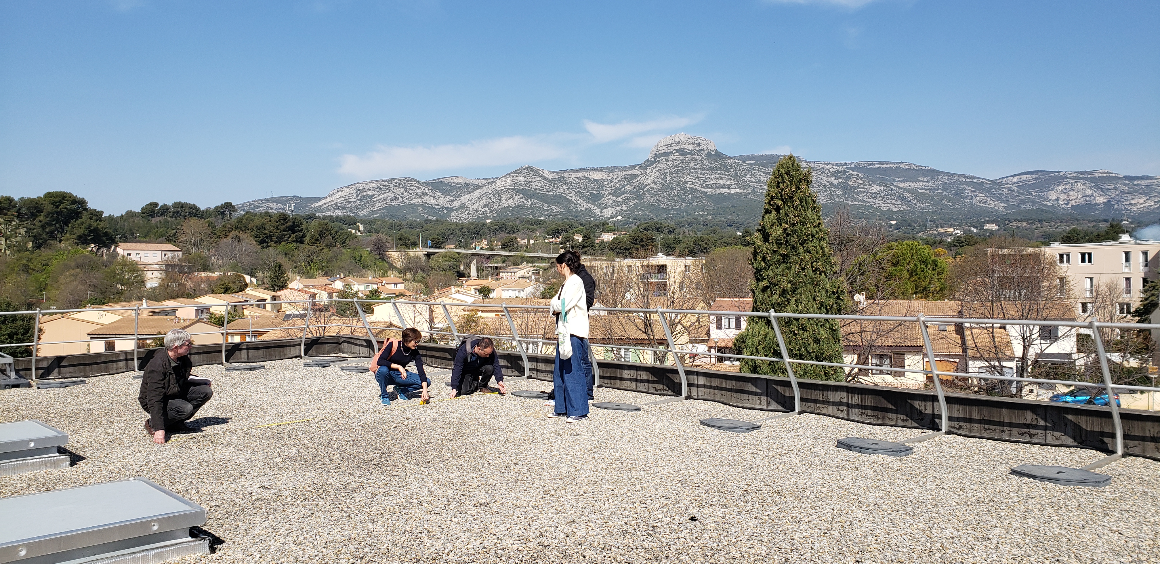 Visite de site avec les entreprises candidates.
