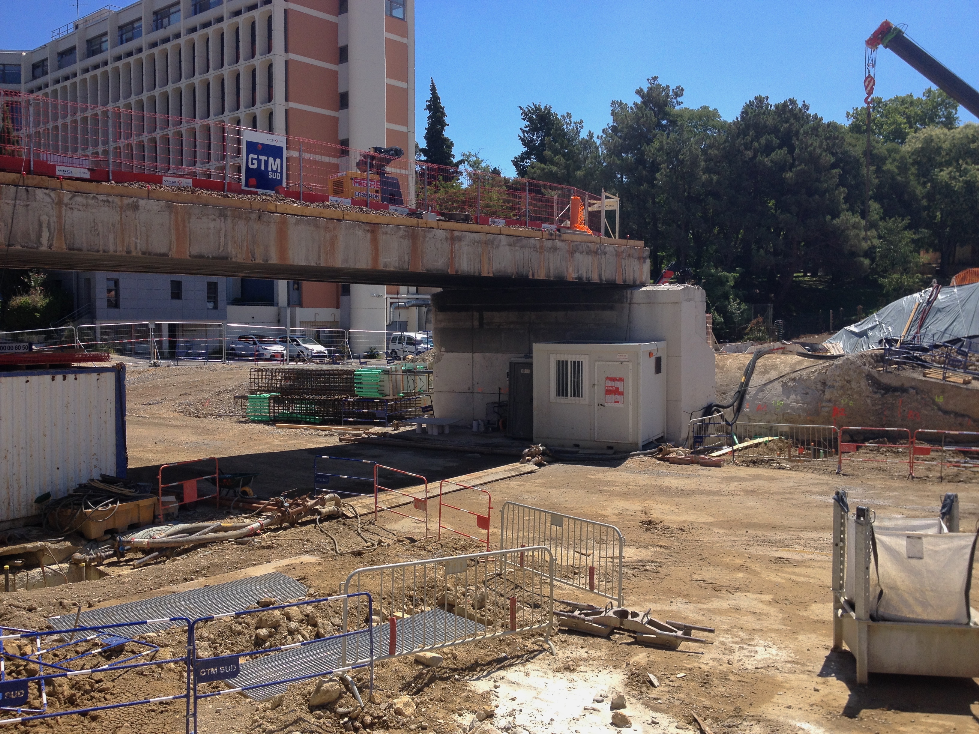 Schuman_durant_travaux_à Aix-en-Provence. 