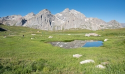 Zone humide présente dans la vallée de la Clarée (05) © Jean-Marc Salles
