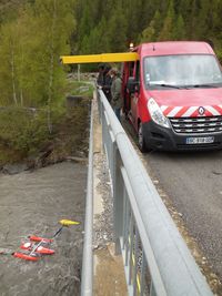 Jaugeage a l'ADCP sur camion