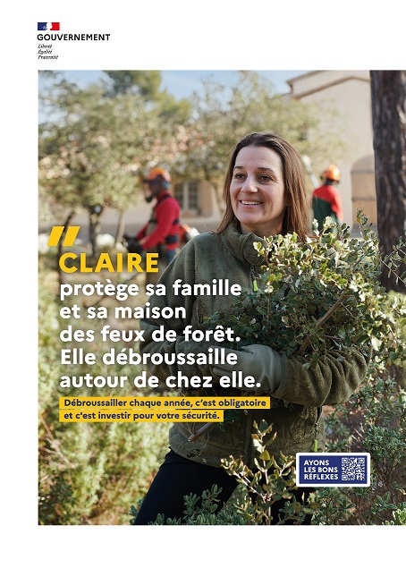 Affiche de la campagne nationale de débroussaillement