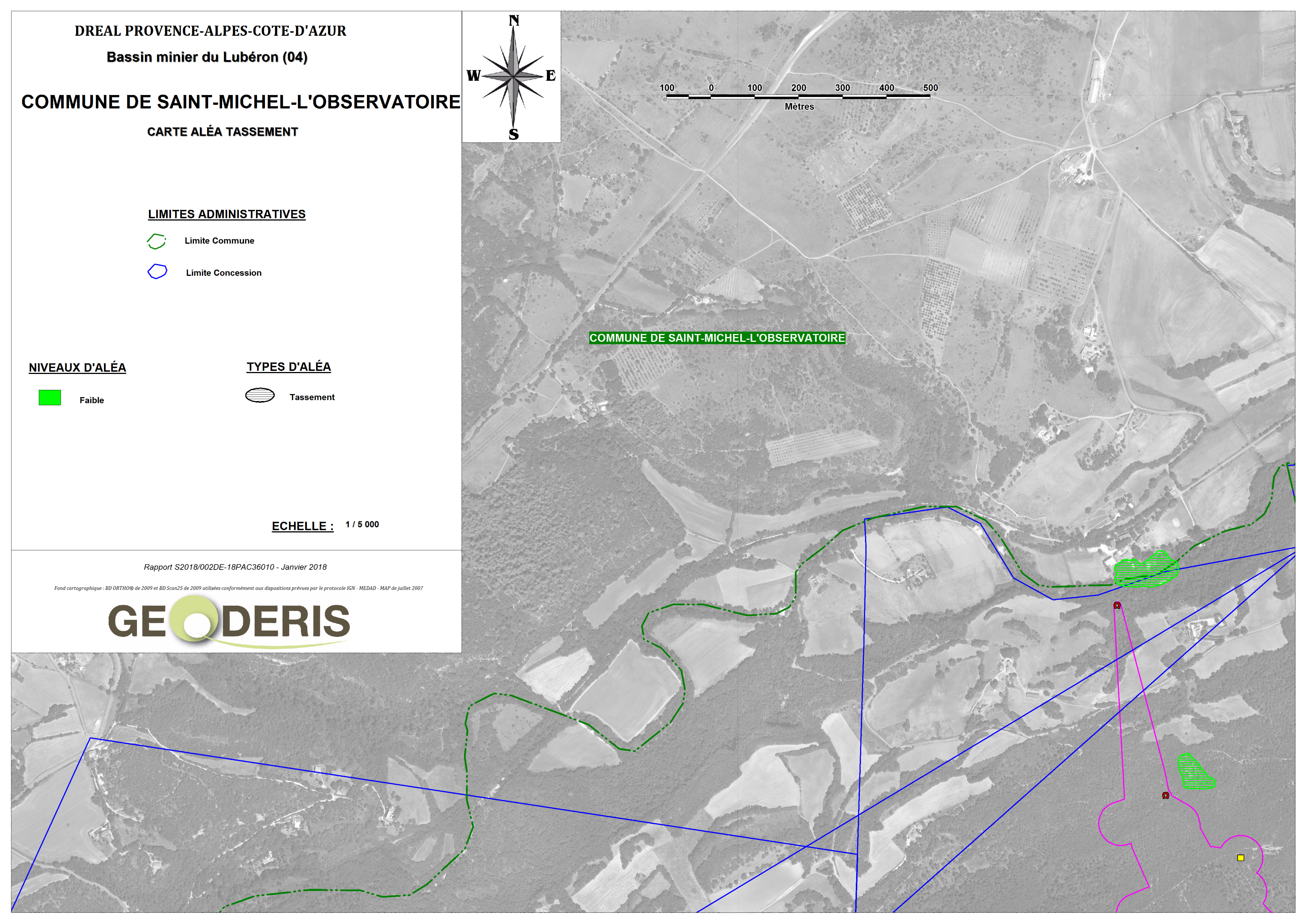 Carte d’aléas Tassement