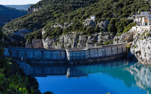 Barrage du lac de Sainte Croix (© Photo Région PACA / Cabanel Jérôme)