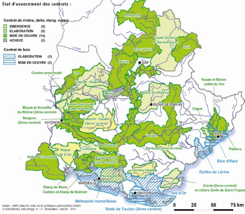 Contrats de milieux Données décembre 2013