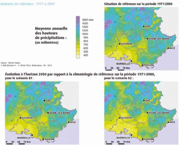 Changement climatique observé : la baisse des précipitations