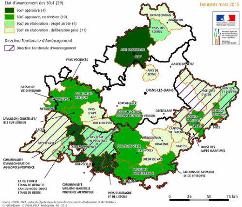 Plannification territoriale (SCoT) Données mars 2015