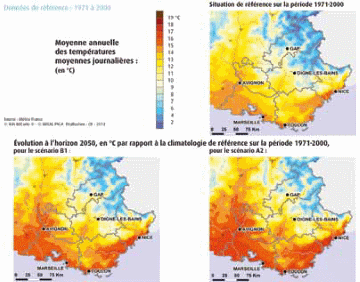 Changement climatique observé : la hausse des températures